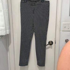 Express Columnist pants black white checkered
